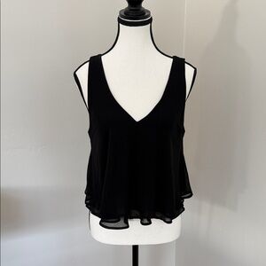 Lush Black V-Neck Tank Top